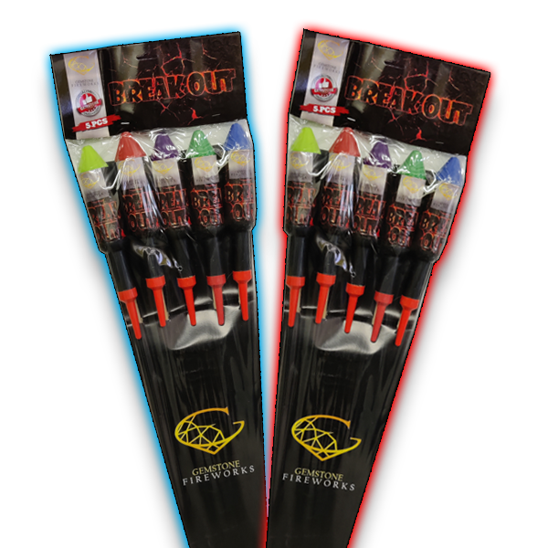 Fireworks Rockets Store Breakout Rockets (Twin Pack) – The Fireworks Mine